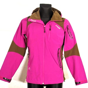 Bergans of Norway Lila Softshell-Windjacke mit Kapuze - Damen-Winterjacke Größe M