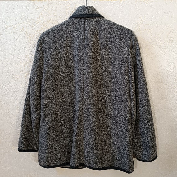 Gray Wool Cardigan women, Trachten wool jacket, v… - image 5