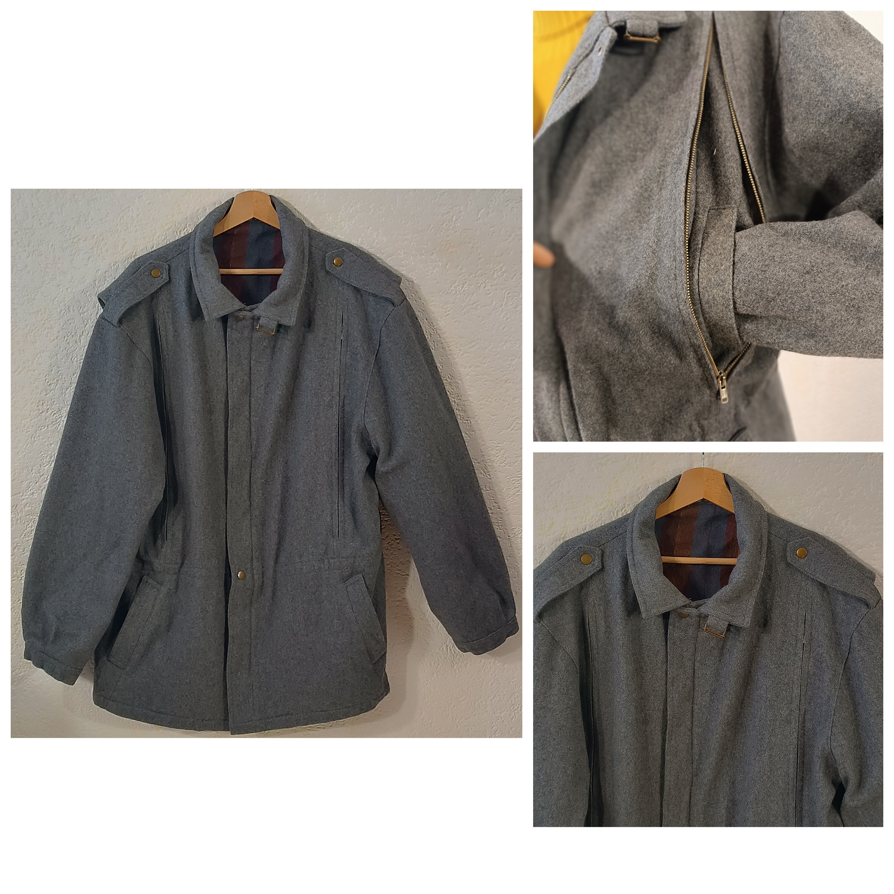 【HI FI FNK】Alpes Wool Bomber Jacket HI FI FNK】Alpes Wool Bomber Jacket