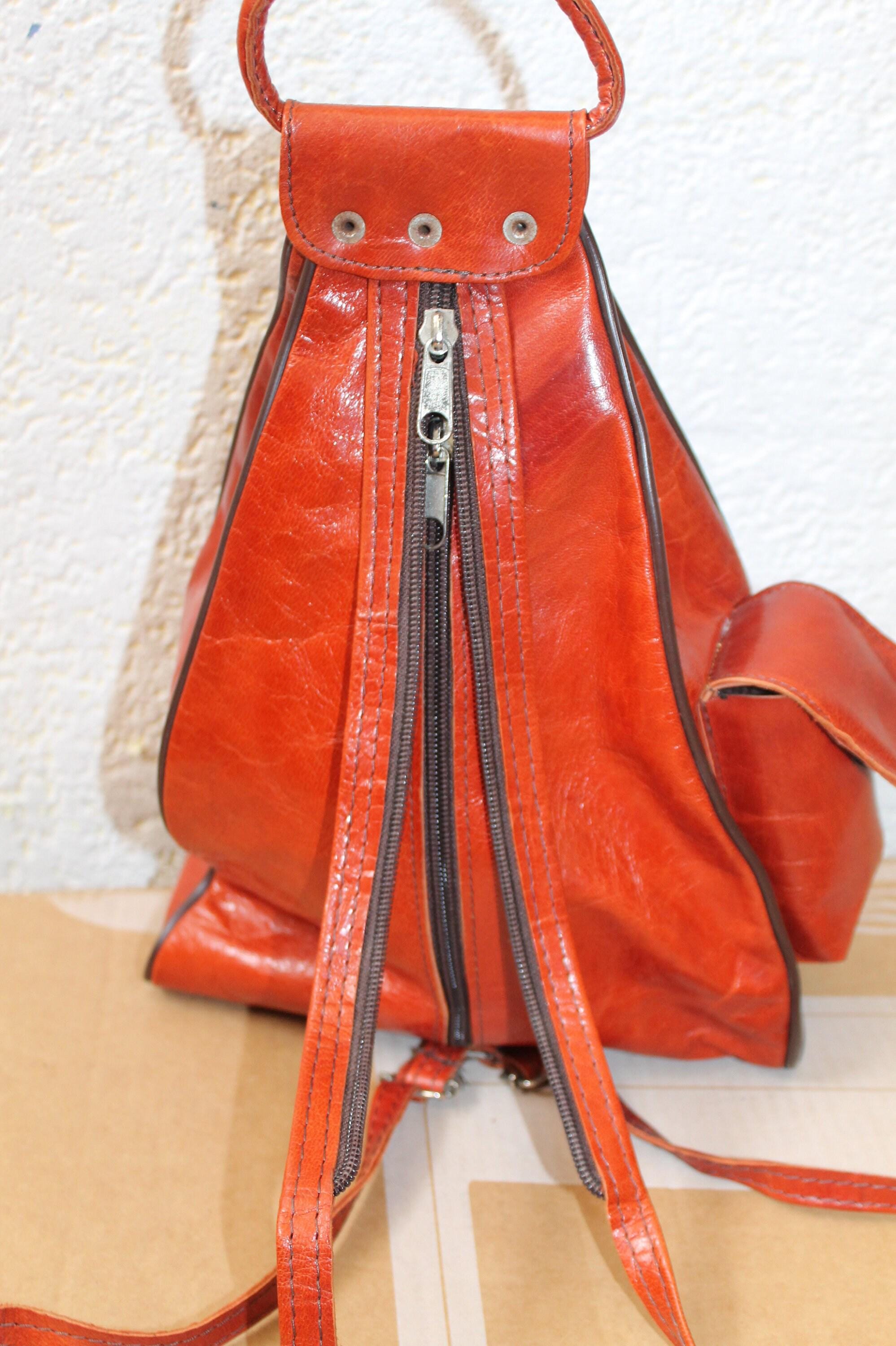 A Rare Out Of Oakland Handmade Rare Normal Behavior Leather Mini Backpack Bag Women main image 3
