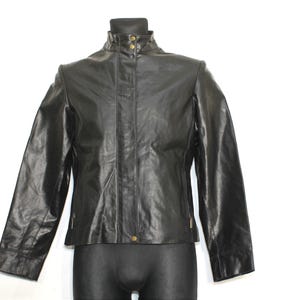 Veste de moto décontractée pour femme Veste en cuir véritable | Veste en cuir femme | Cadeau pour sa veste Biker Brando Jacket / Taille Large L