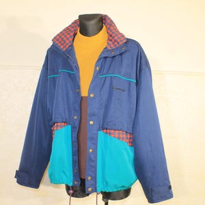 Vintage Galvin Green Hooded Golf Windbreaker Jacket - 80s Retro Style - Size XXL for Men