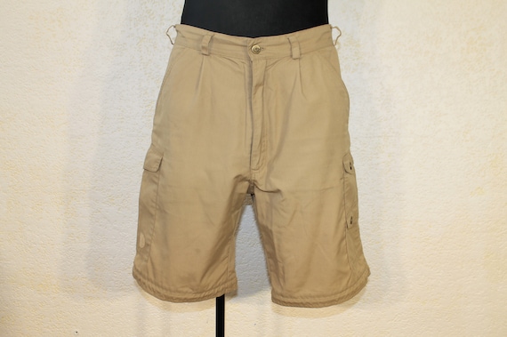 Fjallraven, Fjallraven Shorts Brown Cargo Outdoor Wear, Cotton-Polyester Blend, Medium Size