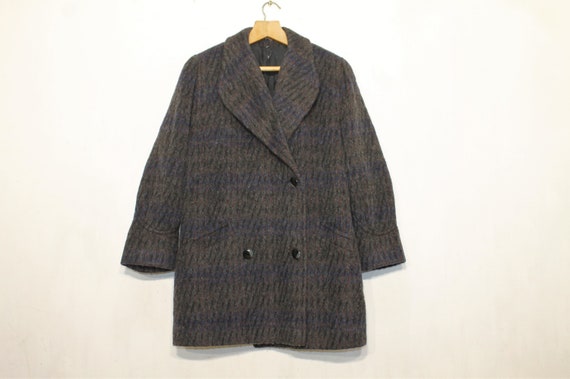 Wool Coat Vintage Women, Double breasted coat, Tw… - image 4