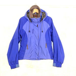 Marmot Jacket Women's Medium Navy Hooded Softshell Ski Jacket - Winter Outerwear for Sports & Outdoor Activities