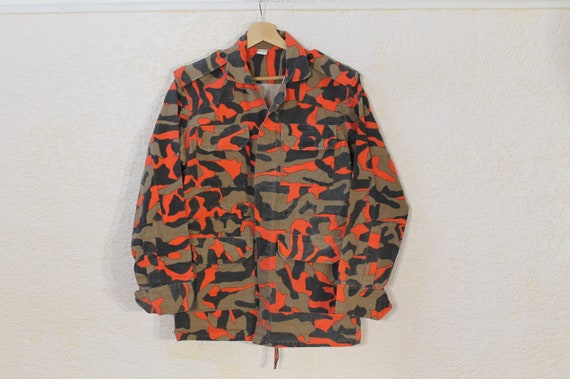 Orange camo jacket mens clearance