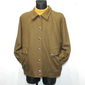 Vintage 80er Lodenfrey Braune Trachtenjacke aus Wolle - Bayerischer Stil Damen Groß EU 44 / UK 14-16