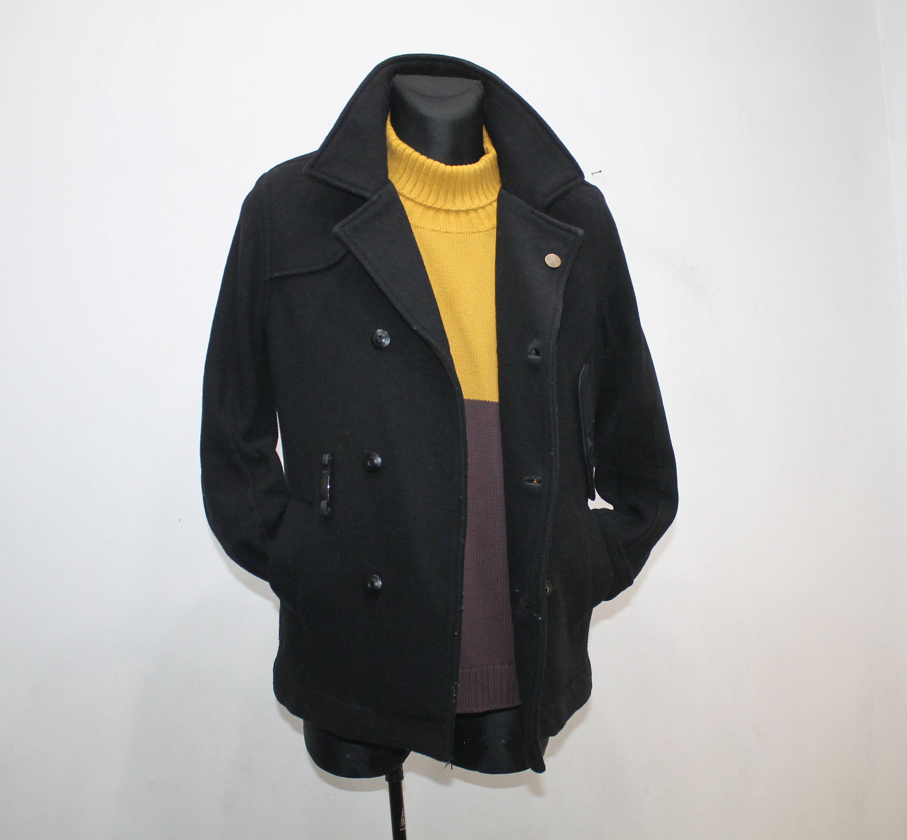 G-star Raw Wool Pea Coat Military Army 