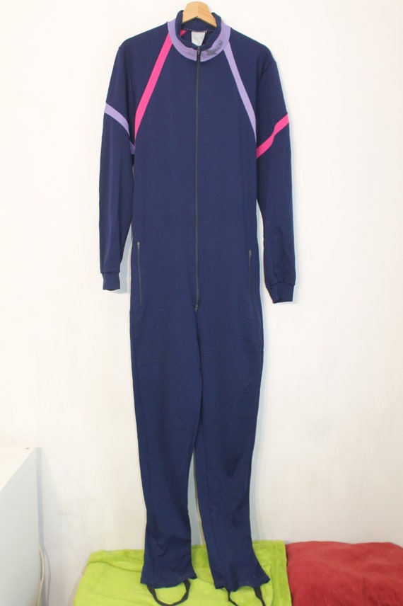 Vintage One Piece Tracksuit / Retro Sport Suit / N