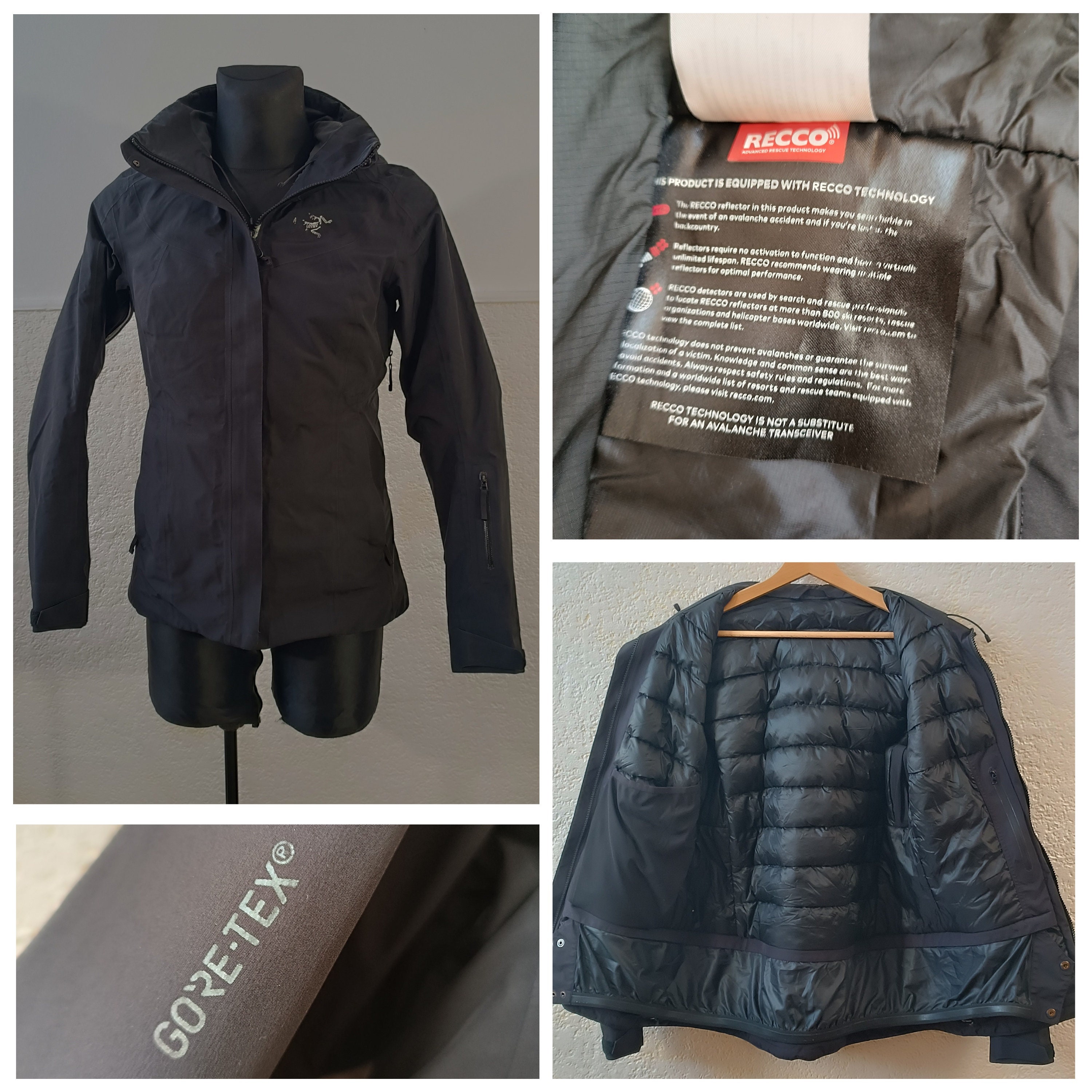 Mammut hybrid chaqueta de montaña goretex hombre ropa funcional talla XL  gris negro sportwear -  España