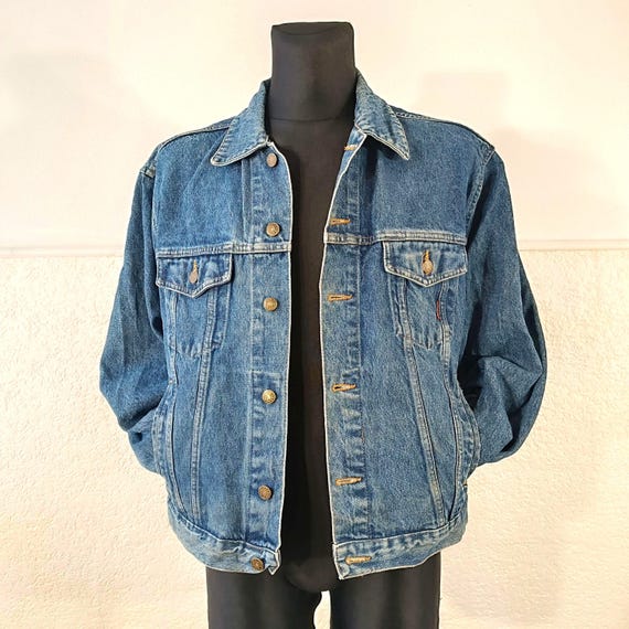 Giacca in denim oversize da camionista classico