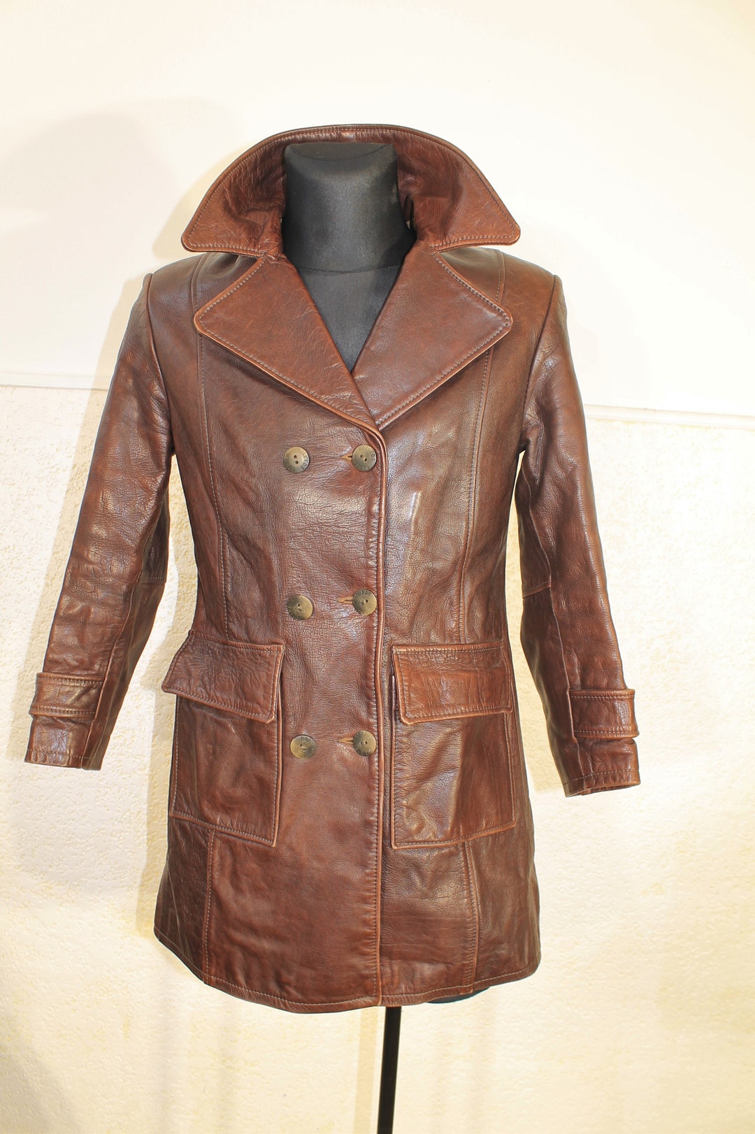 ジャケット・アウター vintage wool double chester coat brown L il_1080xN.4721553499_552t.jpg