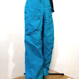 Goretex Ski pants Peak Performance Women Blue, Large, Recco System Snowboarding Trousers