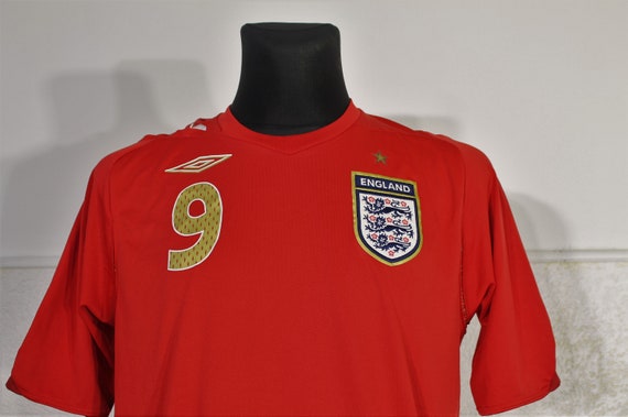 2010-11 England Maillot Extérieur L/S Rooney #10 - 6/10 - (L