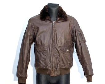 ジャケット・アウター 80s schott A-2 real leather bomber jkt A-2 Flight Jacket
