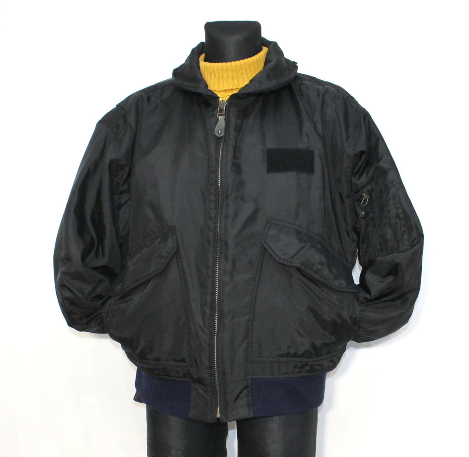 80年代ヴィンテージ航空フライトジャケット タイプTP-909 - ブラック