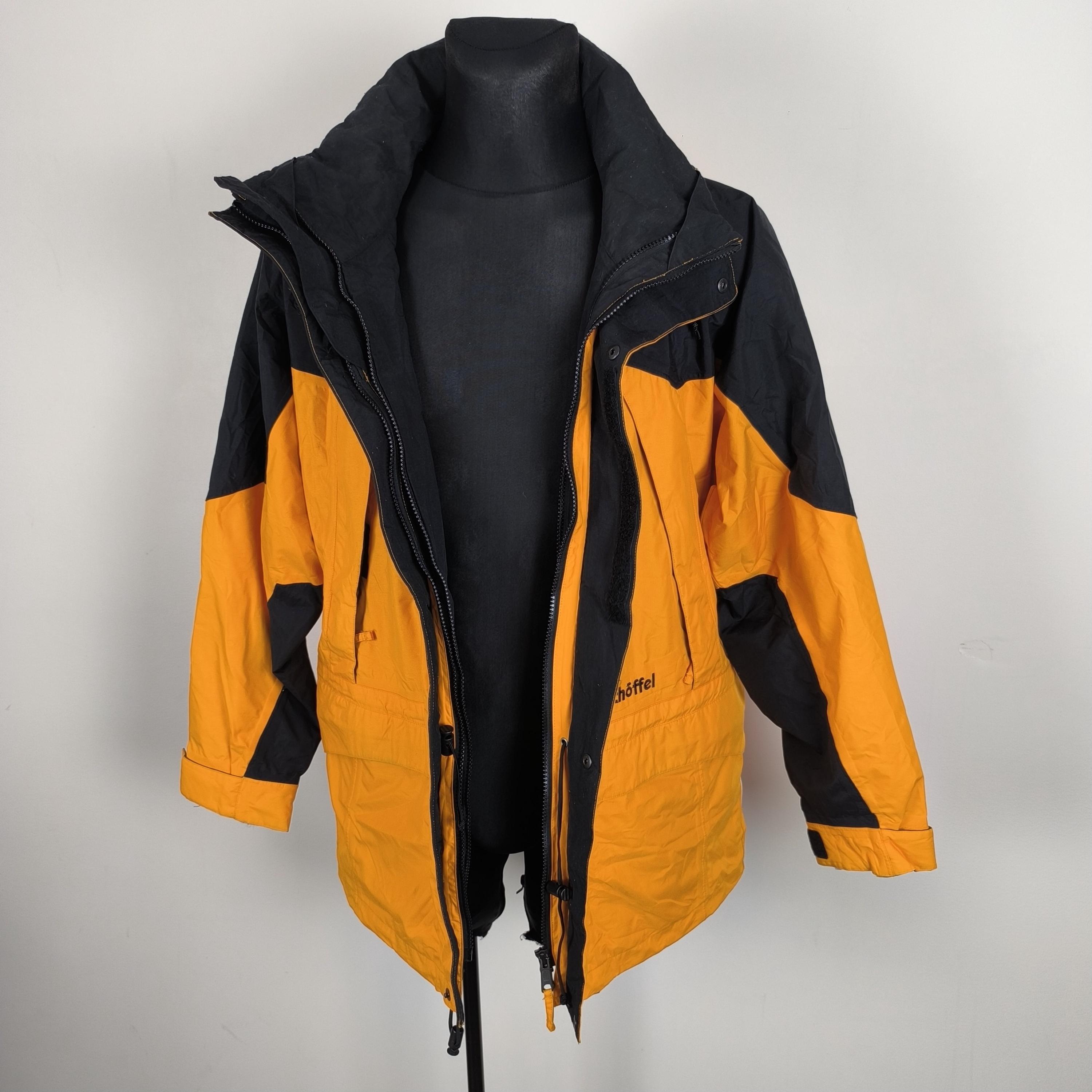 Wind Proof Jacket Orange Black Medium: Vintage 90s Schoffel
