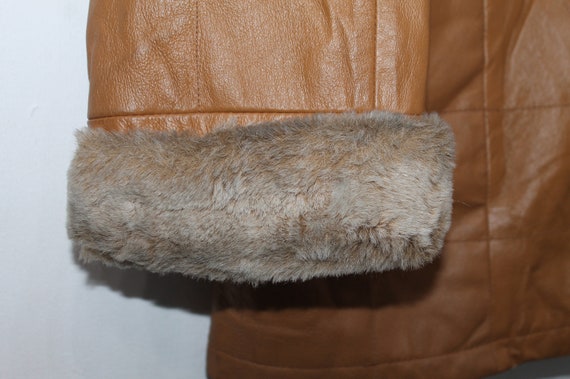 Penny lane coat , Leather Jacket Women 80s Vintag… - image 3