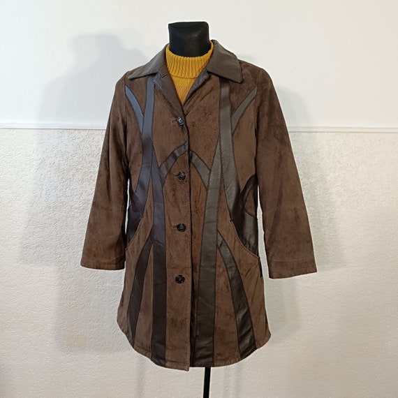 Brown Suede Jacket Women, Brown Leather Jacket, L… - image 4