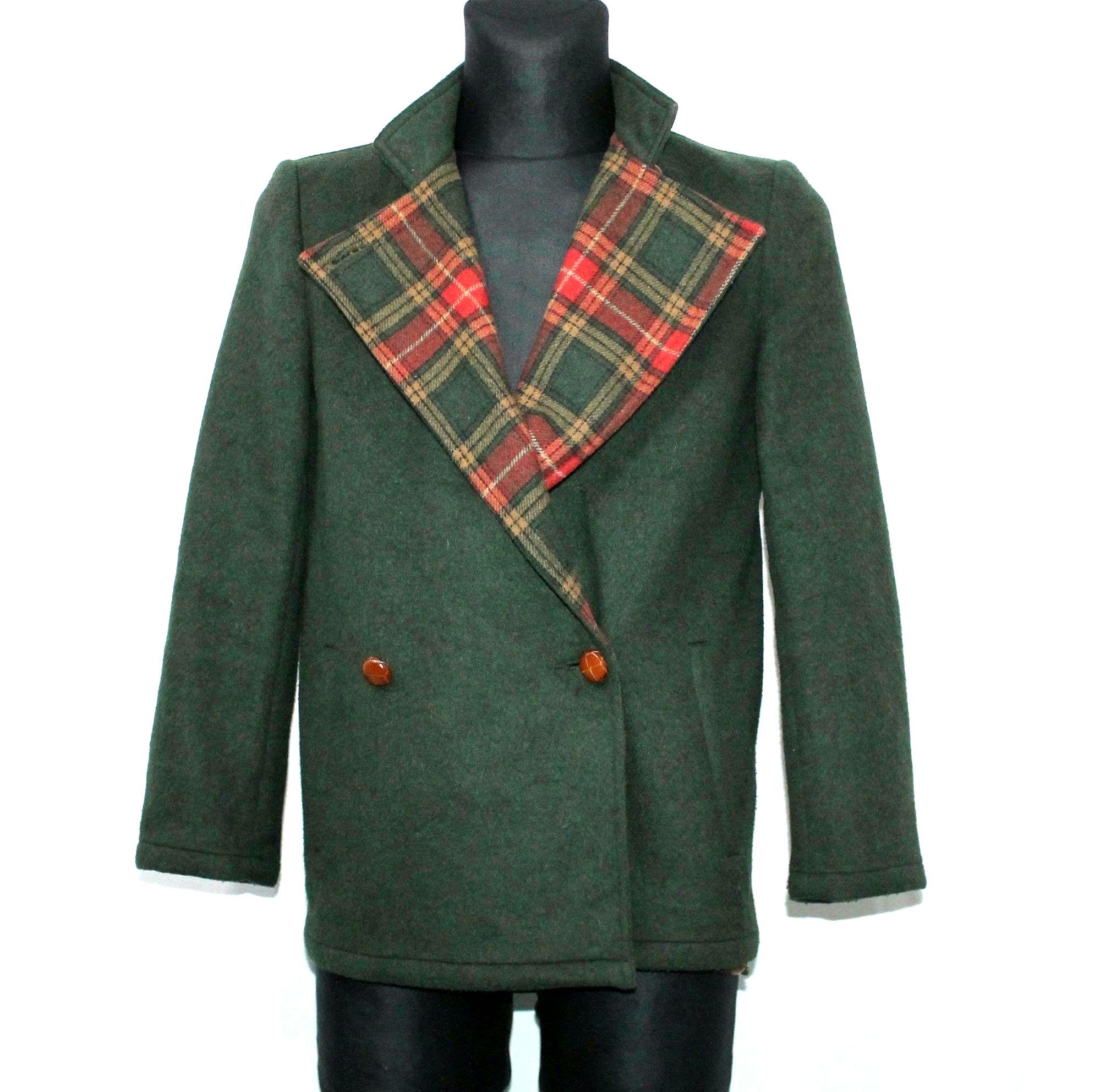 Cappotto Sartoriale Cappotto Quadri Lilla Giacca Scozzese Corta Italia