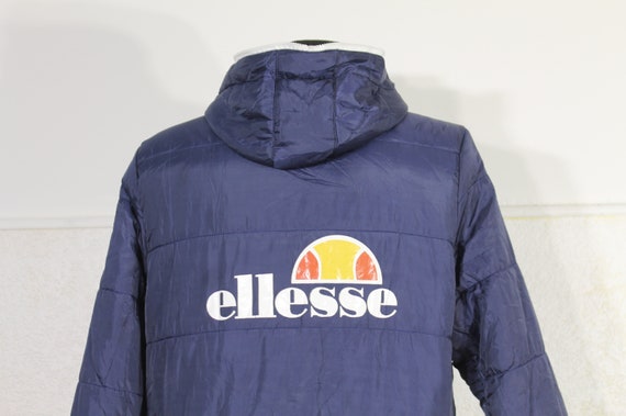Vintage annees 90 Ellesse Veste rembourree Medium 1990s Sportswear Ellesse Jacket Veste a capuche Ellesse Italia Puffer Jacket Zipper Jacket Taille M Etsy France