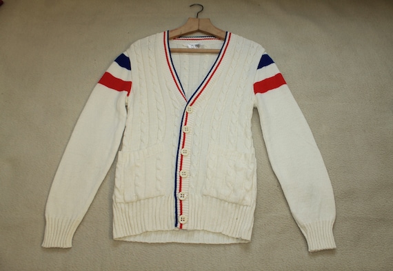 Tennis Cable Cardigan Knitting / Cable Cardigan V… - image 1