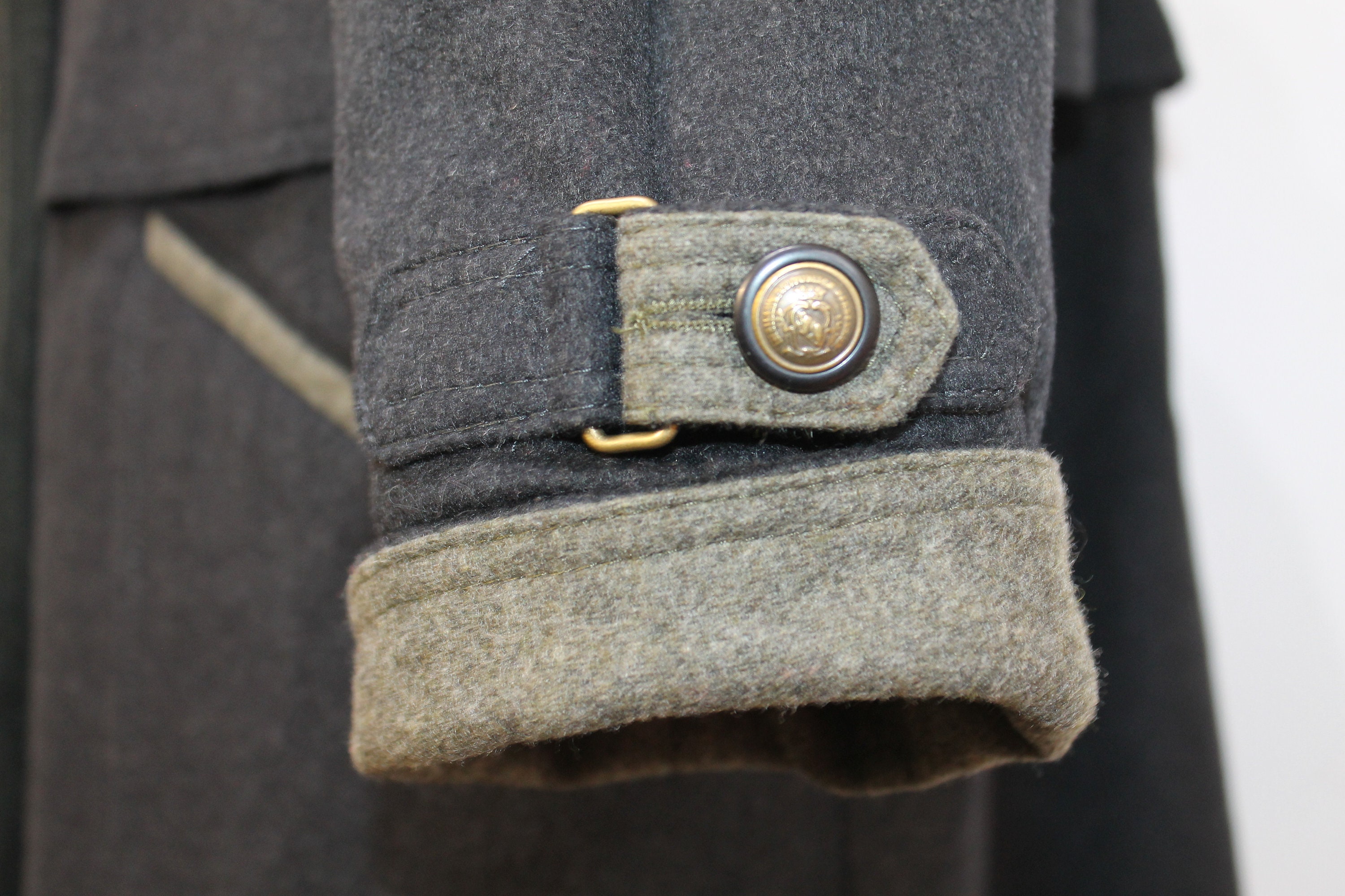 Vintage 80s Alpaca Wool Loden Coat - Gray German Tyroler Winter