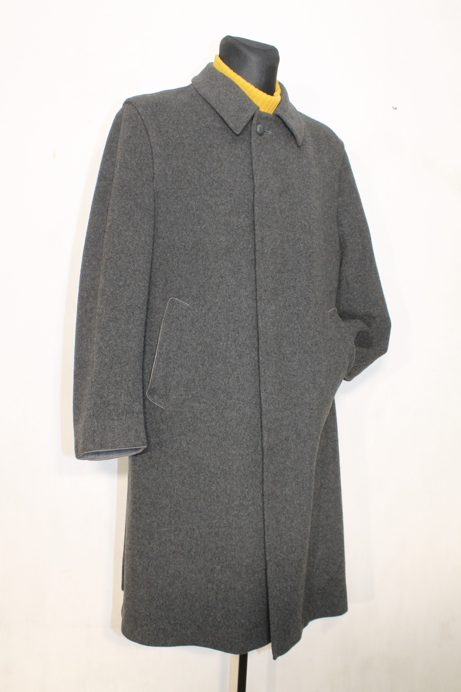 ジャケット・アウター 80s Vintage \"Alpaca 50%\" LODENFREY Coat Vintage 80s Alpaca Wool Loden Coat - Gray German Tyroler Winter