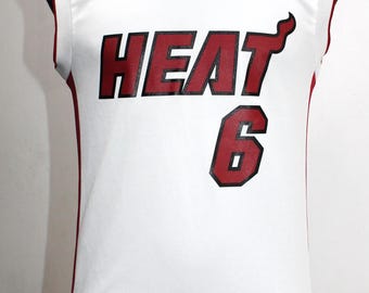 lebron james white miami heat jersey