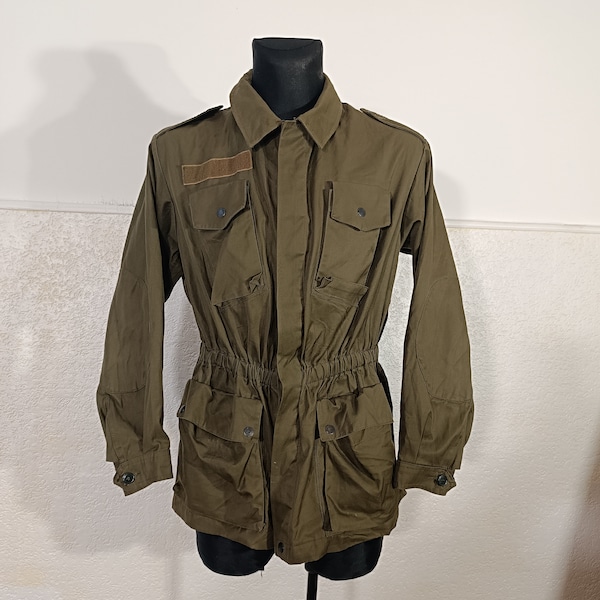 Chemise de veste vert olive de l'armée italienne d'origine militaire BDU surplus question surplus militaire, veste militaire italienne