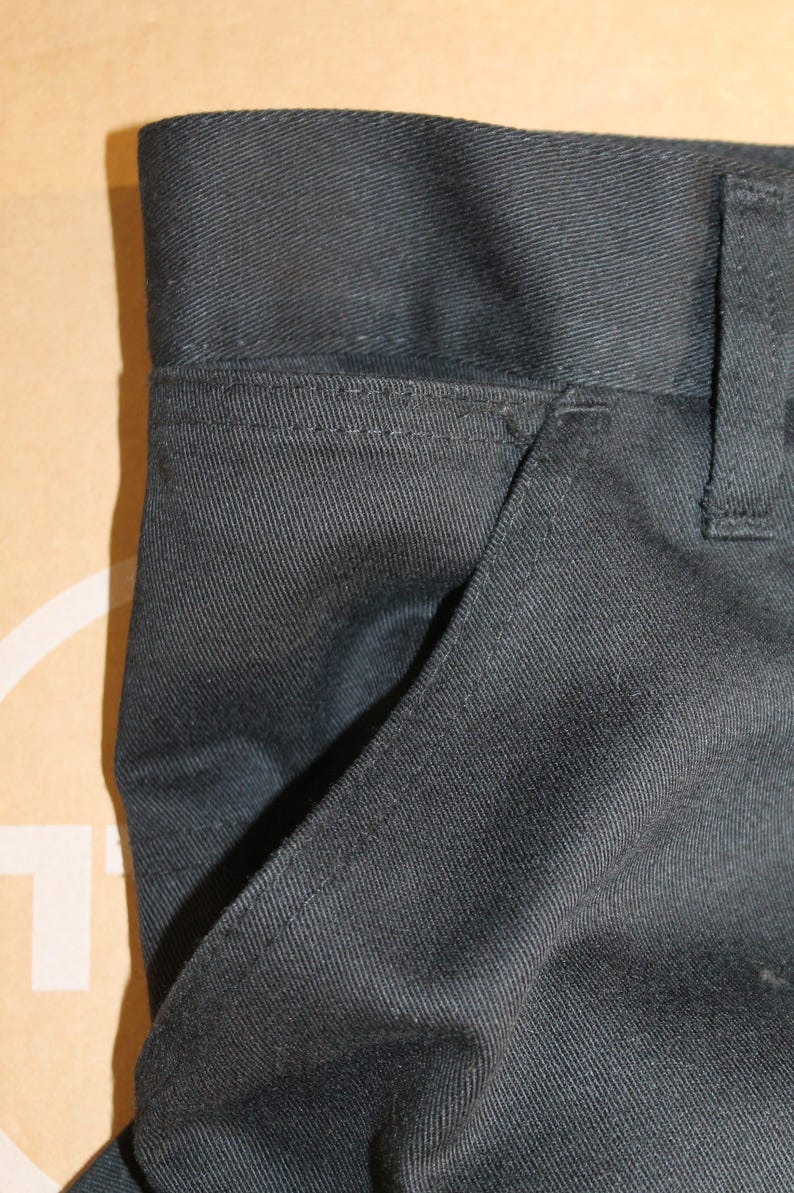 Carhartt Pants Black Denim: Vintage Men's 34x34 Basic Trousers