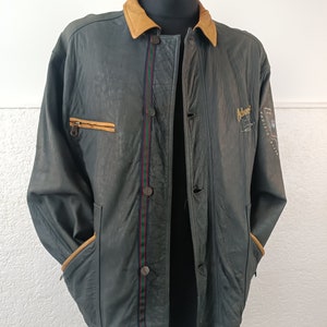 Men's Vintage Style Gray Lambskin Leather Jacket for Festivals