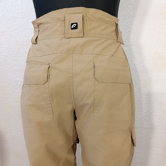 Vintage 90s Brown Ski Pants, Cargo Ski pants, Fin… - image 7