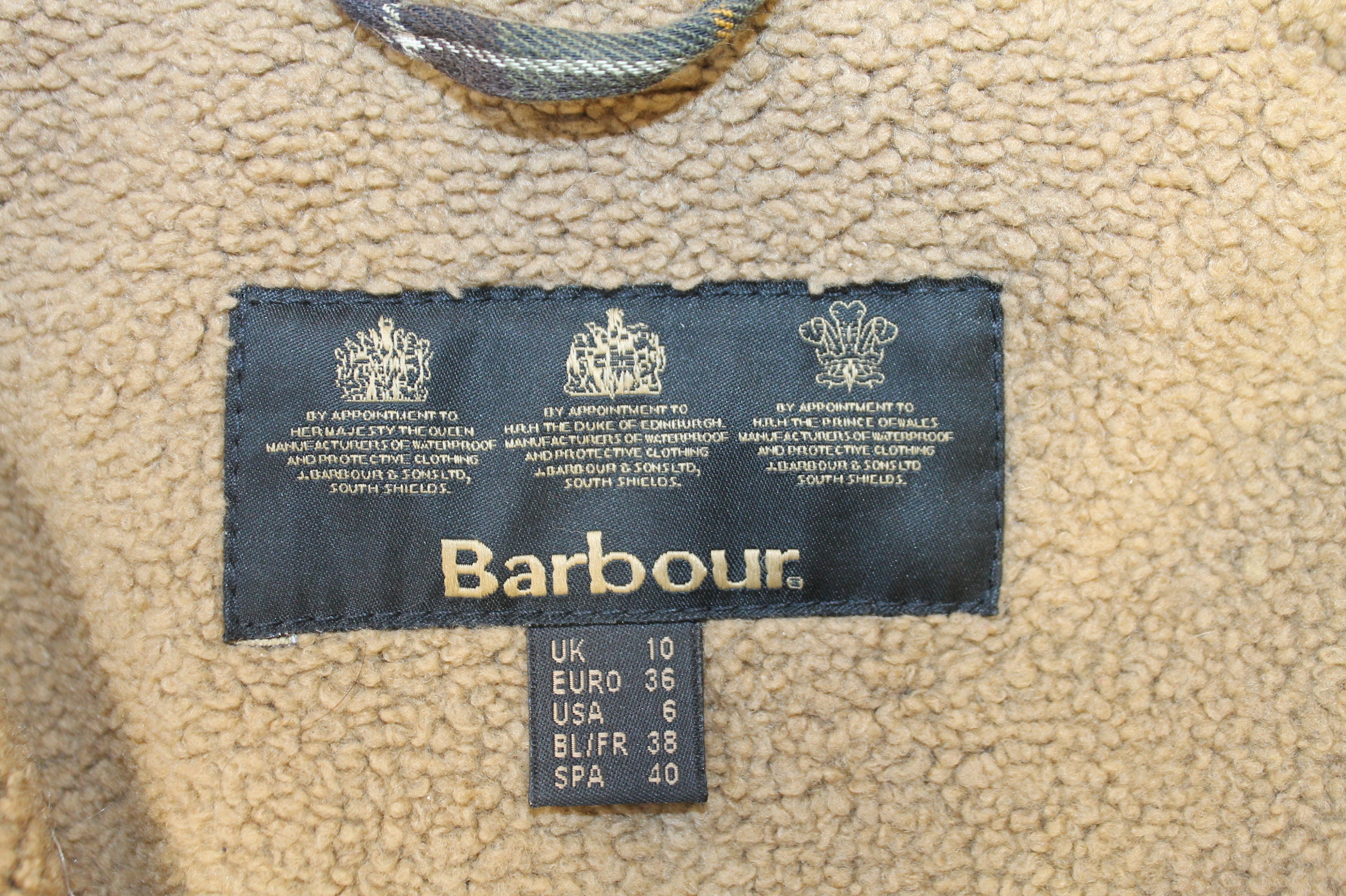 BARBOUR Waxed Cotton Jacket Union Jack Jacket Brown Original Etsy