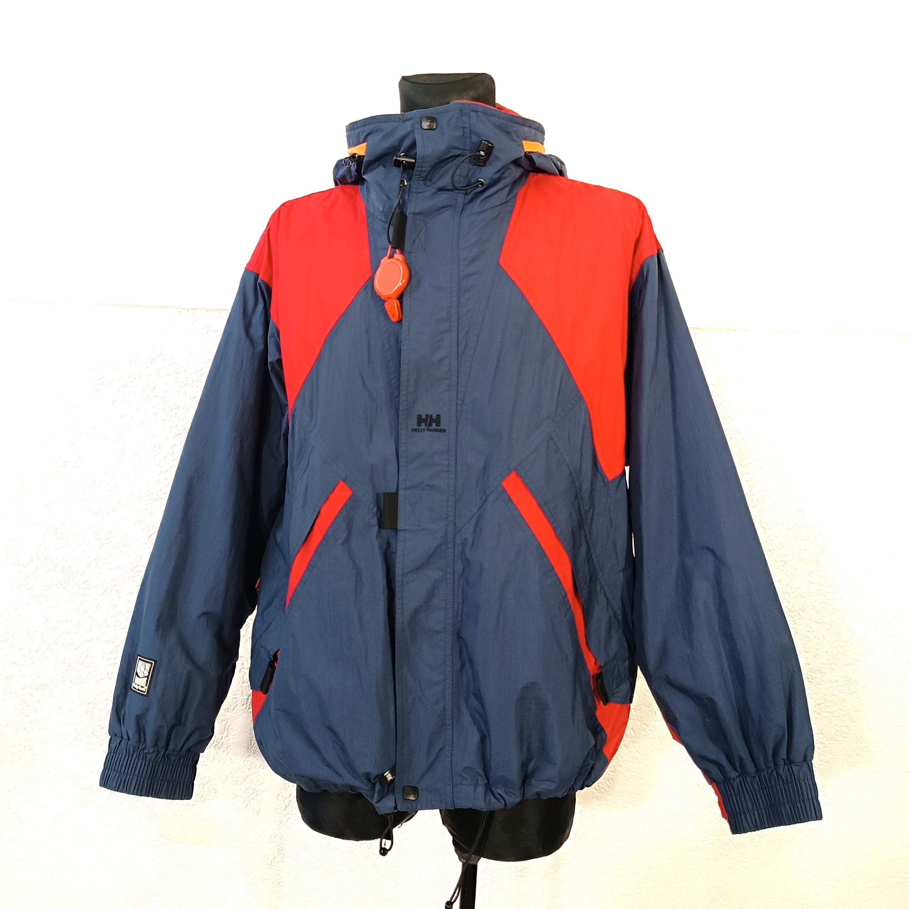 ESSO アウタージャケット ネイビー/レッド Ski Jacket Navy Helly Hansen: Vintage Waterproof Insulated Padded