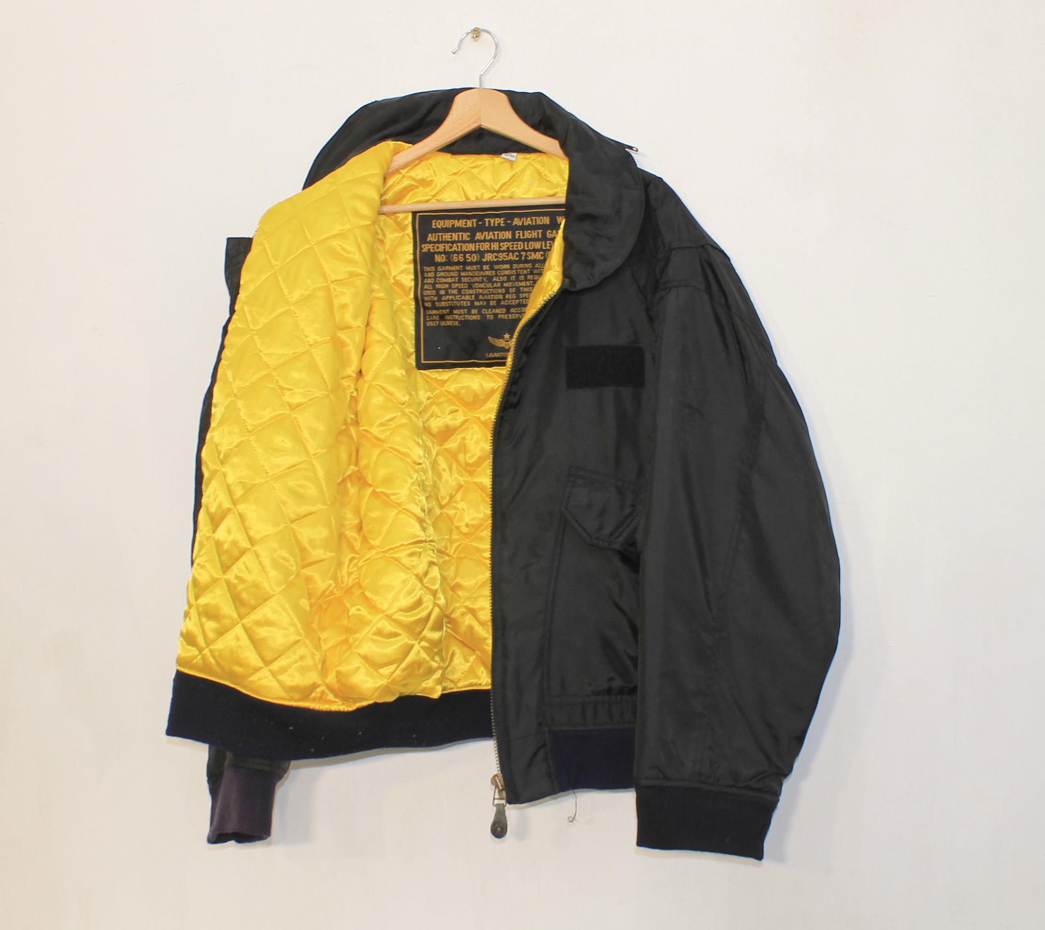 Aviation Flight Jacket TYPE TP-909 Black 80s Vintage Flight Aviation Flight Jacket TYPE TP-909 Black 80s Vintage Flight