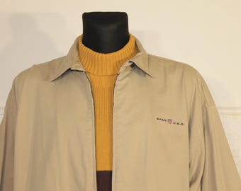 Vintage Neptune Garment Co. Men's Size 48 XL Black Bomber Jacket