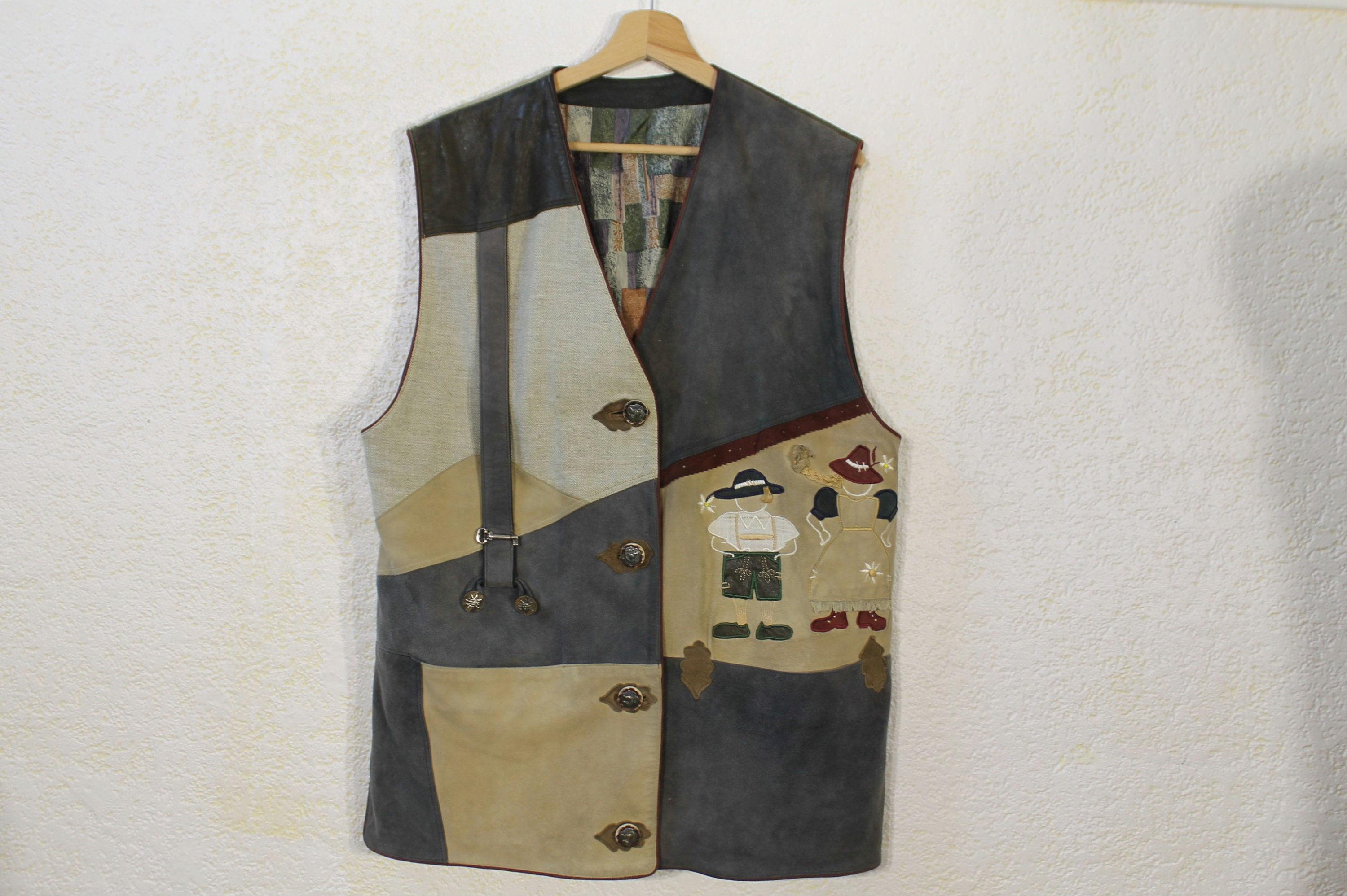 Premium Brown Suede Women Trachten Vest main image 1