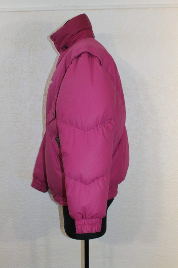 Reversible Pink Puffer Bomber: Unisex Vintage Dol… - image 5