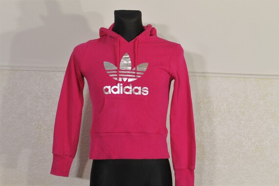 T Fabricante Extranjero Adidas Sweatshirt Women Pink Hoodie Adidas Hoodie Pink - Etsy