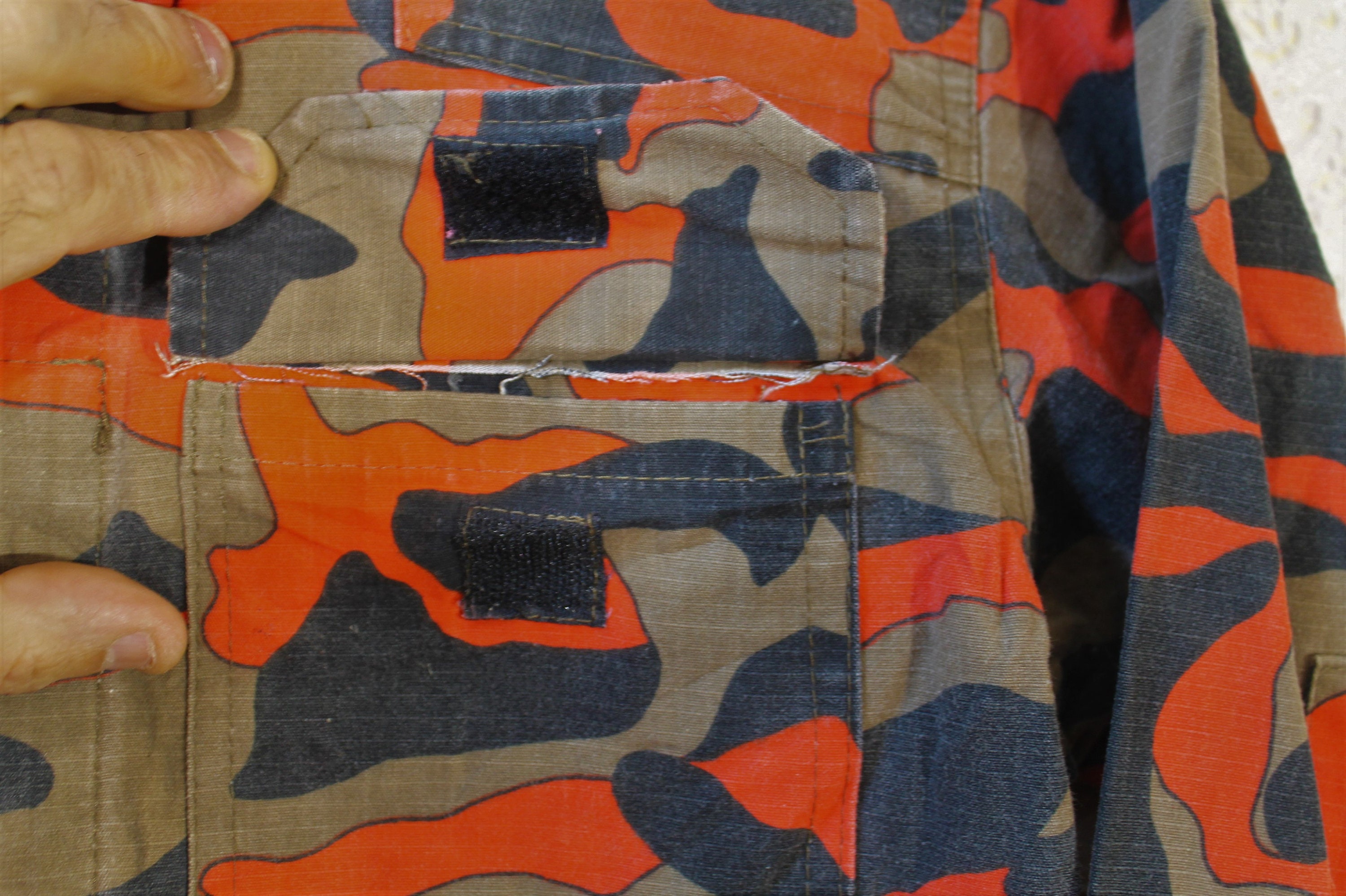 Orange army fatigue jacket sale