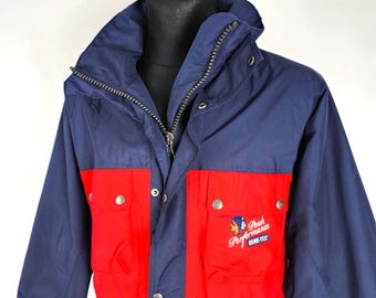 80s men´s bigi wool check fishing jacket