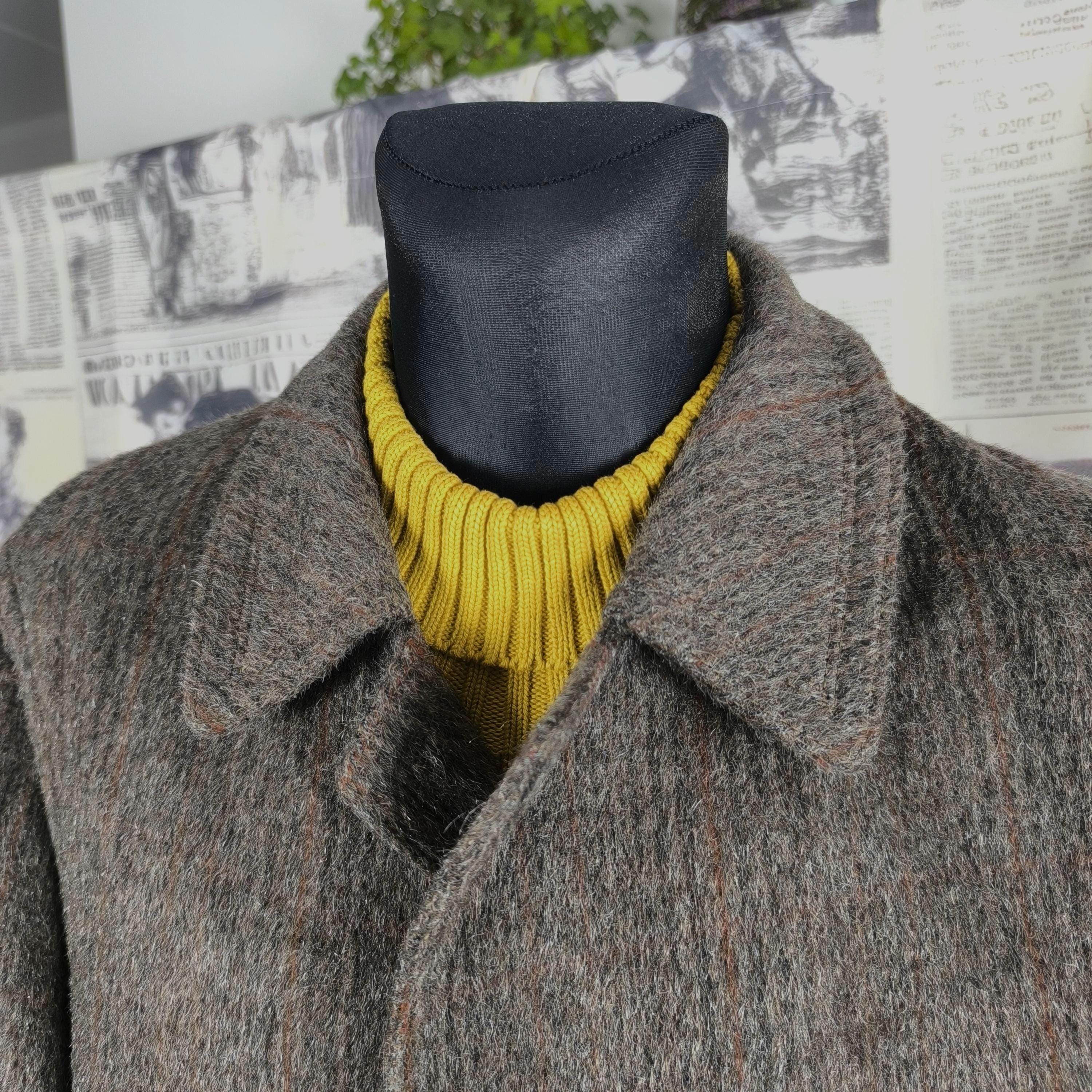 Vintage Wool Mohair Coat Brown Red Fleck Small 1960s Overcoat - Etsy
