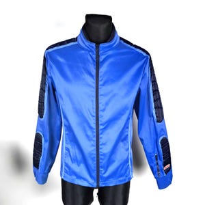 Vintage 70s Austrian Navy Padded Ski Jacket - Medium Puffer Coat for Men's Winter Sports & Festivals