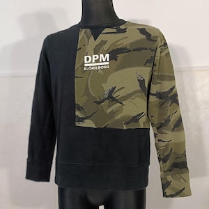 Vintage Sweatshirt Bjorn Borg Camo Pullover Medium Size 40 Camouflage