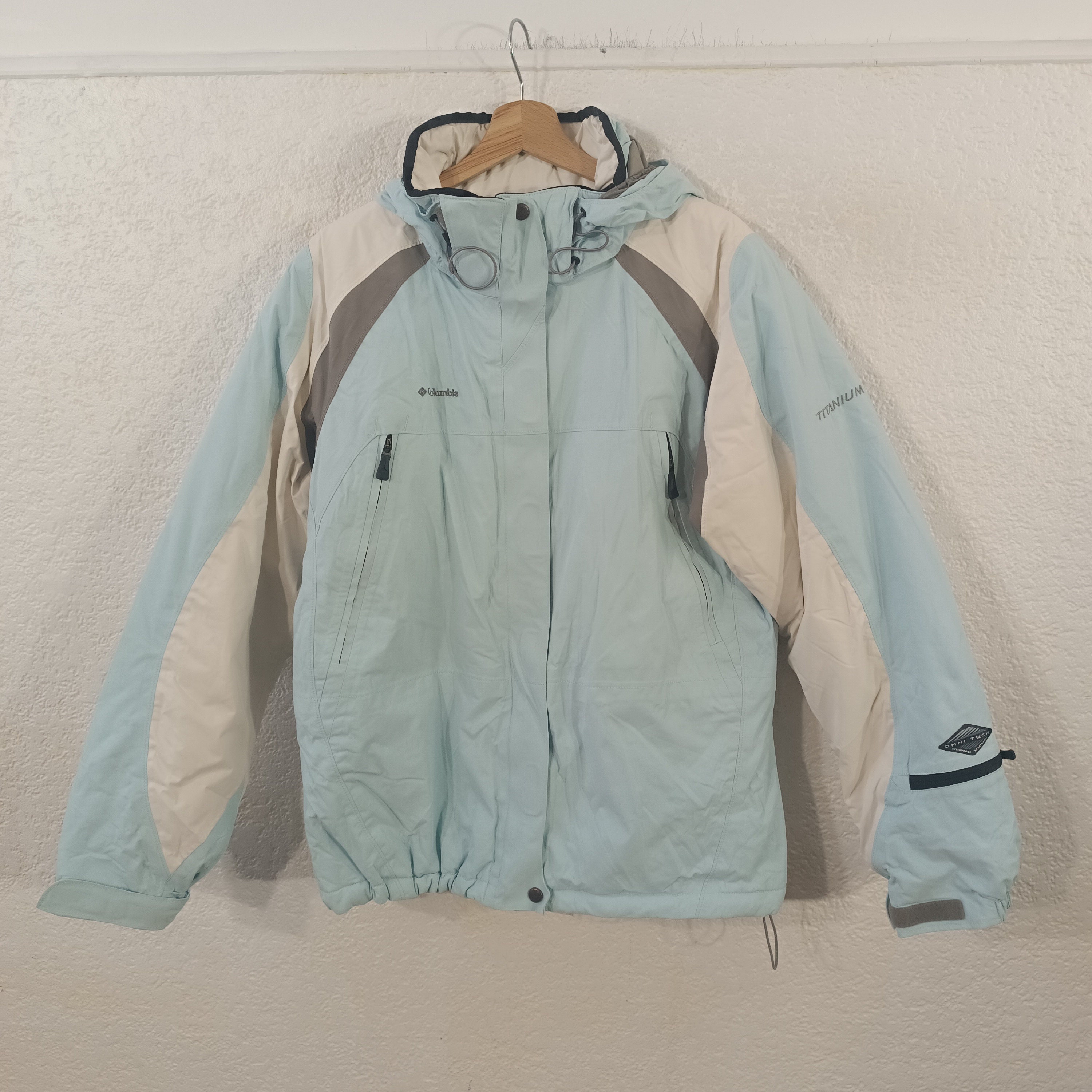 Columbia Titanium Mサイズ 水色 ウィンタージャケット Columbia Titanium Ski Jacket Light Blue Waterproof Winter