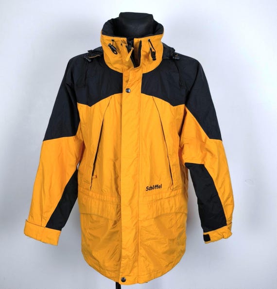 Wind Proof Jacket Orange Black Medium: Vintage 90s Schoffel