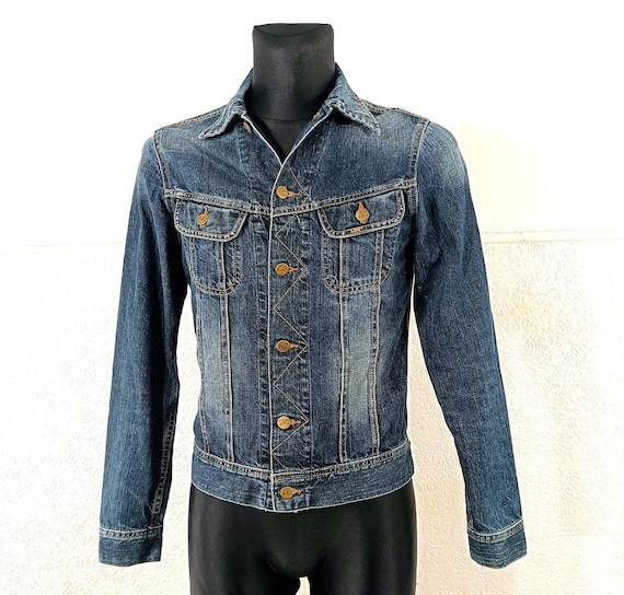 80年代ヴィンテージ Lee ダメージ加工デニム トラッカージャケット - S