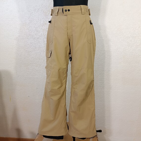 Vintage 90s Brown Ski Pants, Cargo Ski pants, Fin… - image 4