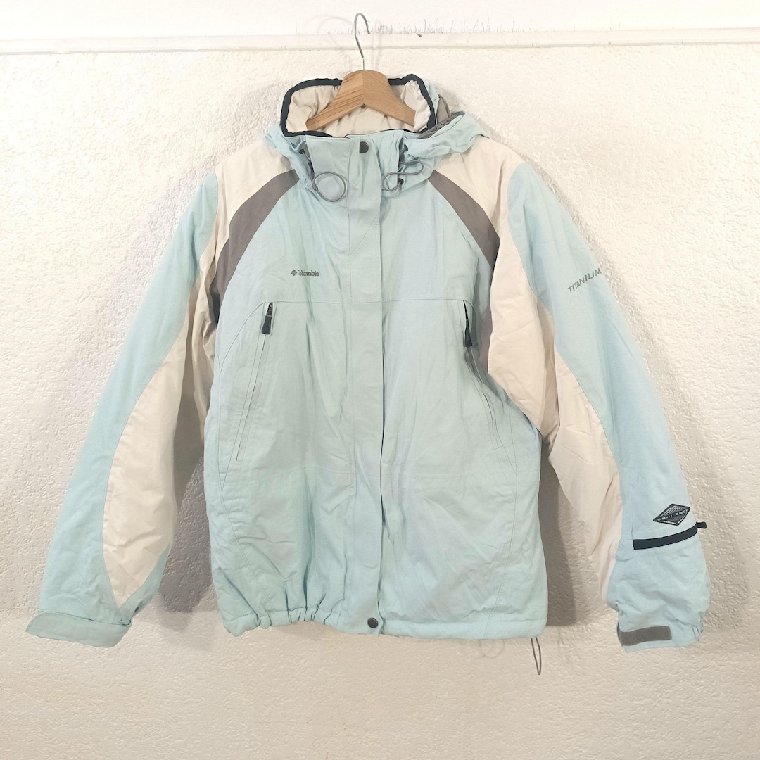 Columbia Ski Jacket Light Blue Titanium Waterproof Winter XL - Etsy